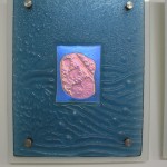 Fused Glass Panel with Dichroic Inlay